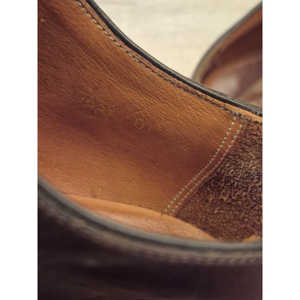 Beckett‎ Simonon Dunham Derby Shoes Brown Leather Plain Toe Blucher Mens Sz 9.5
